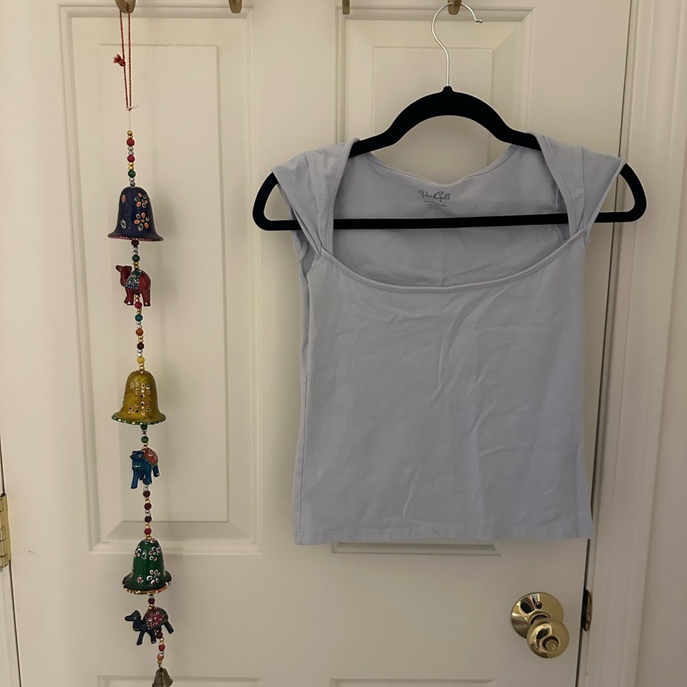 Brandy Melville White and Black Top